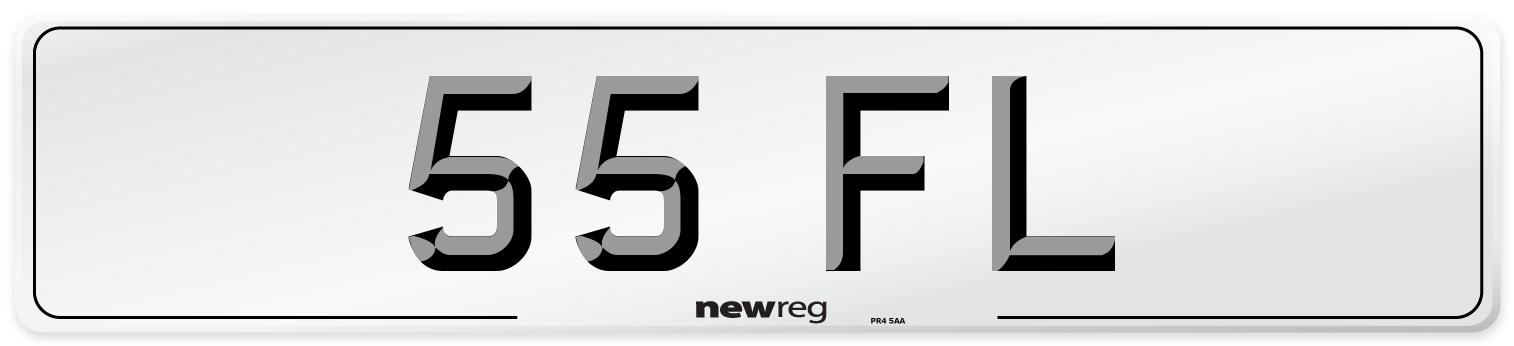55 FL Number Plate from New Reg